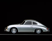POR 06 RK0012 06
1957 Porsche Carrera Coupe Silver Profile On Gray Line Studio