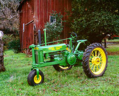 TRA 01 RK0047 01
1936 John Deere BN Tractor 3/4 Front View On Grass