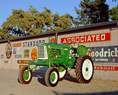 TRA 01 RK0112 02
1960 Oliver 770 Green And White Tractor 3/4 Front On Gravel By Decals