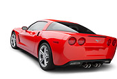 VET 01 RK0956 01
2010 Chevrolet Corvette Red 3/4 Rear View On White Seamless
