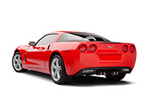 VET 01 RK0957 01
2010 Chevrolet Corvette Red 3/4 Rear View On White Seamless
