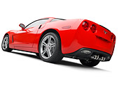 VET 01 RK0958 01
2010 Chevrolet Corvette Red 3/4 Rear View On White Seamless