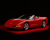 VET 01 RK0632 06
2004 Chevy Corvette Convertible Red 3/4 Front View Studio