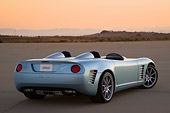 VET 01 RK0801 01
2007 Chevrolet Corvette Callaway C16 Speedster Light Blue 3/4 Rear View On Pavement