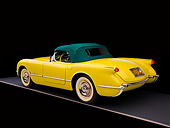 VET 02 RK0294 01
1955 Chevrolet Corvette Harvest Gold 3/4 Rear View Studio