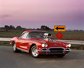 VET 03 RK0253 05
1962 Chevrolet Corvette Pro Street Roadster Red 3/4 Front View On Pavement