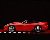VIP 01 RK0180 06
2003 Dodge Viper SRT-10 Convertible Red Profile View Studio