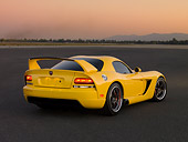 VIP 01 RK0264 01
2006 Hennessey Venom 800R Yellow 3/4 Rear View On Pavement