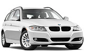 AUT 01 IZ0037 01
2011 BMW 328i Station Wagon White 3/4 Front View Studio