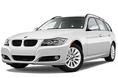 AUT 01 IZ0038 01
2011 BMW 328i Station Wagon White 3/4 Front View Studio