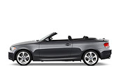 AUT 01 IZ0044 01
2011 BMW 135i Convertible Gray Profile View Studio