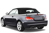 AUT 01 IZ0052 01
2011 BMW 135i Convertible Gray 3/4 Rear View Studio