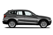 AUT 01 IZ0058 01
2013 BMW X3 xDrive35i SUV Gray Profile View On White Seamless