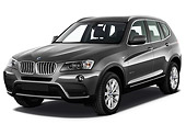 AUT 01 IZ0059 01
2013 BMW X3 xDrive35i SUV Gray 3/4 Front View On White Seamless