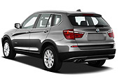 AUT 01 IZ0062 01
2013 BMW X3 xDrive35i SUV Gray 3/4 Rear View On White Seamless