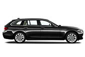 AUT 01 IZ0066 01
2011 BMW 5 Series Wagon Black Profile View On White Seamless