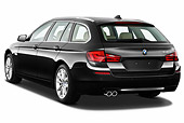 AUT 01 IZ0070 01
2011 BMW 5 Series Wagon Black 3/4 Rear View On White Seamless