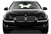 AUT 01 IZ0072 01
2011 BMW 5 Series Wagon Black Front View On White Seamless