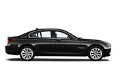 AUT 01 IZ0074 01
2011 BMW 7 Series ActiveHybrid Black Profile View On White Seamless