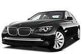 AUT 01 IZ0076 01
2011 BMW 7 Series ActiveHybrid Black 3/4 Front View On White Seamless