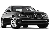 AUT 01 IZ0077 01
2011 BMW 7 Series ActiveHybrid Black 3/4 Front View On White Seamless