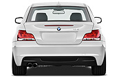 AUT 01 IZ0087 01
2013 BMW 1 Series 135 Coupe White Rear View On White Seamless
