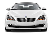 AUT 01 IZ0099 01
2011 BMW 6 Series 640i Convertible White Front View On White Seamless