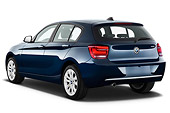 AUT 01 IZ0110 01
2012 BMW 118d 5 Door Hatchback Blue 3/4 Rear View On White Seamless
