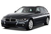 AUT 01 IZ0113 01
2013 BMW 330d Touring Wagon Gray 3/4 Front View On White Seamless