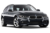 AUT 01 IZ0115 01
2013 BMW 330d Touring Wagon Gray 3/4 Front View On White Seamless