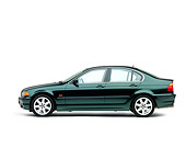 AUT 01 RK0071 01
1999 BMW 328i Green Profile View On White Seamless Studio