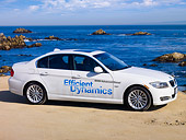 AUT 01 RK0341 01
2009 BMW 335d White 3/4 Front View By Ocean