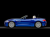 AUT 01 RK0348 01
2009 BMW Z4 Convertible Blue Profile View Studio