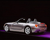 AUT 01 RK0150 04
2003 BMW Z4 3.0i Convertible Gray 3/4 Rear View Studio