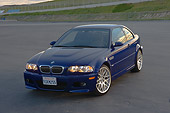 AUT 01 RK0251 01
2006 BMW M3 Competition Package Blue 3/4 Front View On Pavement