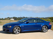 AUT 01 RK0266 01
2006 BMW M6 Coupe Blue 3/4 Side View On Pavement