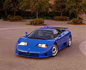 AUT 02 RK0015 05
1994 Bugatti EB110 GT Coupe Blue 3/4 Front View On Pavement