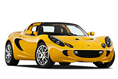 AUT 04 IZ0014 01
2010 Lotus Elise SC Yellow 3/4 Front View On White Seamless