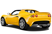 AUT 04 IZ0015 01
2010 Lotus Elise SC Yellow 3/4 Rear View On White Seamless