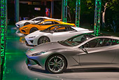 AUT 04 RK0179 01
Group Of Lotus Concept Cars On Lighted Platform