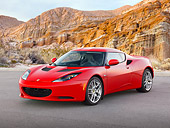 AUT 04 RK0188 01
2013 Lotus Evora Red 3/4 Front View On Pavement By Cliffs