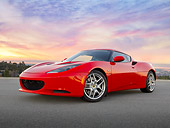 AUT 04 RK0189 01
2013 Lotus Evora Red 3/4 Front View On Pavement At Sunset