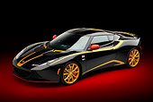 AUT 04 RK0195 01
2012 Lotus Evora S GP Edition Black And Gold 3/4 Front View In Studio