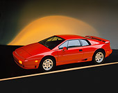 AUT 04 RK0006 01
1990 Lotus Esprit Turbo Red Overhead 3/4 Side View Yellow Shading Studio