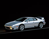AUT 04 RK0039 01
1999 Lotus Esprit V8 Silver Side 3/4 View On Gray Line Studio