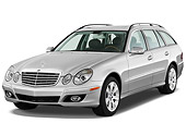 AUT 05 IZ0032 01
2011 Mercedes-Benz E350 Station Wagon Silver 3/4 Front View Studio