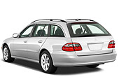 AUT 05 IZ0035 01
2011 Mercedes-Benz E350 Station Wagon Silver 3/4 Rear View Studio