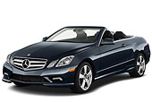 AUT 05 IZ0039 01
2011 Mercedes-Benz E550 Convertible Dark Gray 3/4 Front View On White Seamless
