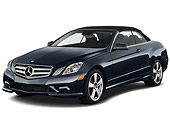AUT 05 IZ0041 01
2011 Mercedes-Benz E550 Convertible Dark Gray 3/4 Front View On White Seamless