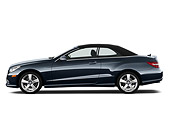 AUT 05 IZ0044 01
2011 Mercedes-Benz E550 Convertible Dark Gray Profile View On White Seamless